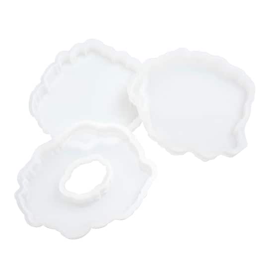 6 Packs: 3 ct. (18 total) Resin Geode Coaster Mold Set by Craft Smart™